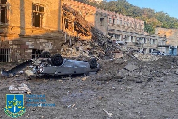 Ночной обстрел исторического центра Одессы: прокуратура начала досудебное расследование