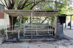 В Одессе пьяный мужчина поссорился с приятелем и поджег чужой киоск